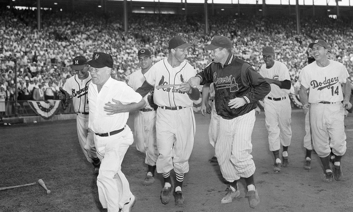 Satchel Paige and Bob Feller