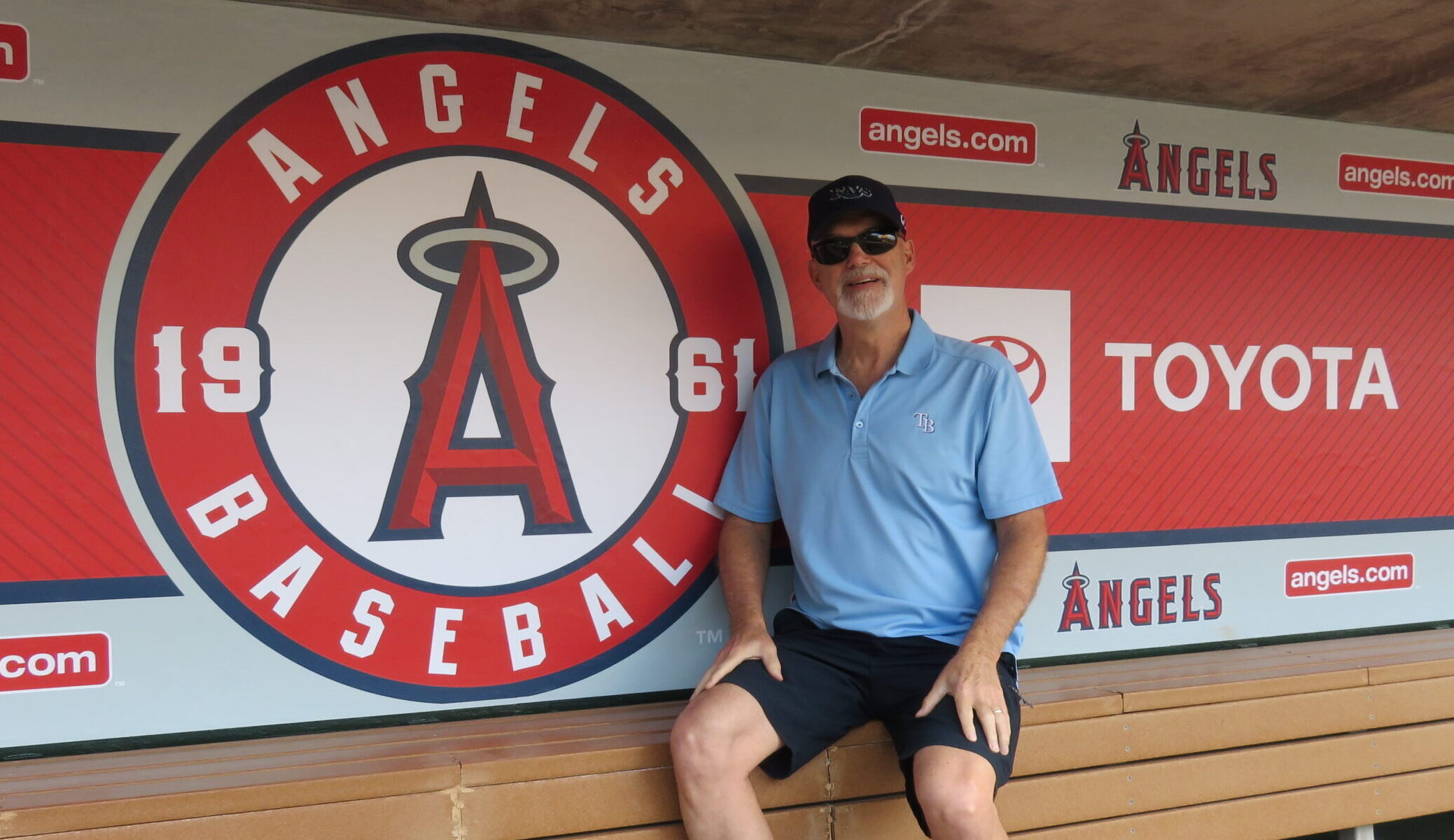 Los Angeles Angels dugout