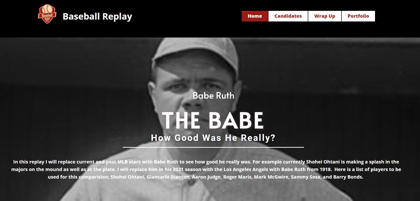 THE BABE How Good Was He Really? website"